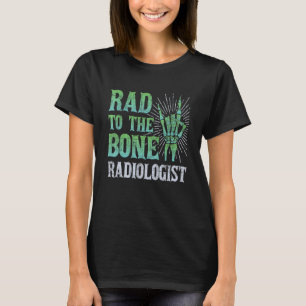 Rad naar de BBT-radioloog Skeleton Hand Radiolog T-shirt