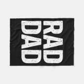 Rad Pa Clic Vervuild Minimalistisch Vaderdag Fleece Deken (Voorkant (Horizontaal))