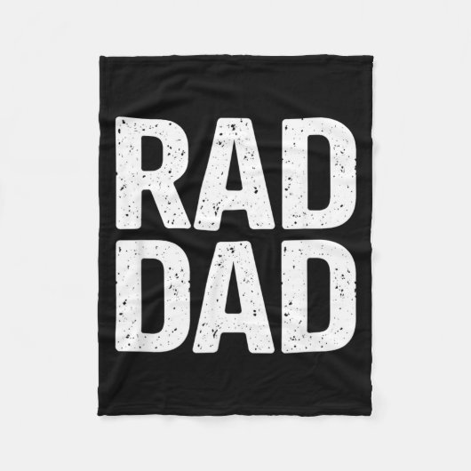 Rad Pa Clic Vervuild Minimalistisch Vaderdag Fleece Deken (Voorkant)