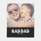 Rad Pa Est. Retro Foto Fleece Deken (Voorkant)