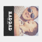 Rad Pa Est. Retro Foto Fleece Deken (Voorkant (Horizontaal))