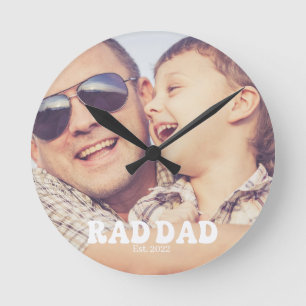 Rad Pa Est. Retro Foto Ronde Klok