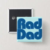 Rad Pa Vierkante Button 5,1 Cm (Voorkant /achterkant)