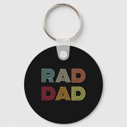 Rad Pap Shirt Mannen Vaderdag Matching Sleutelhanger (Voorkant)