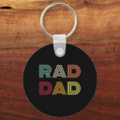Rad Pap Shirt Mannen Vaderdag Matching Sleutelhanger (Voorkant)