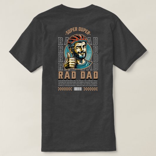 Rad Pap Vaderdag T-shirt (Design achterkant)