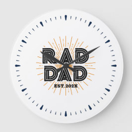 Rad papa Kind's cadeau aan vader witte typografie Grote Klok