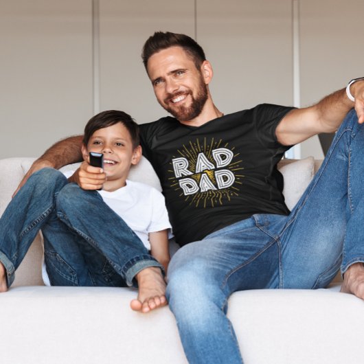 Rad papa Kind's cadeau aan vader witte typografie T-shirt