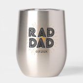 Rad papa Kind's cadeau aan vader zwarte typografie (Achterkant)