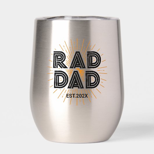 Rad papa Kind's cadeau aan vader zwarte typografie (Achterkant)