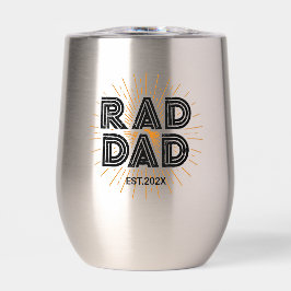 Rad papa Kind's cadeau aan vader zwarte typografie