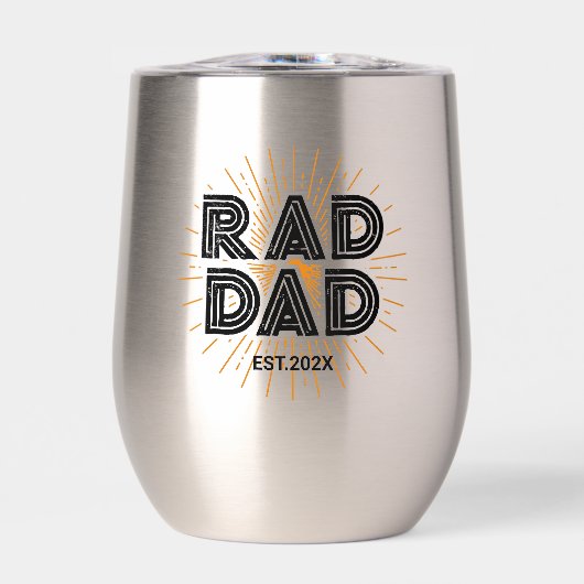 Rad papa Kind's cadeau aan vader zwarte typografie (Voorkant)