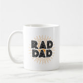 Rad papa Kind's cadeau aan vader zwarte typografie Koffiemok (Links)