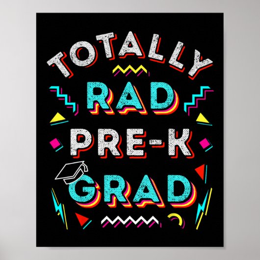 Rad Pre-k Afstudeerder Gift Fun Boy Meisje Prek Af Poster (Voorkant)