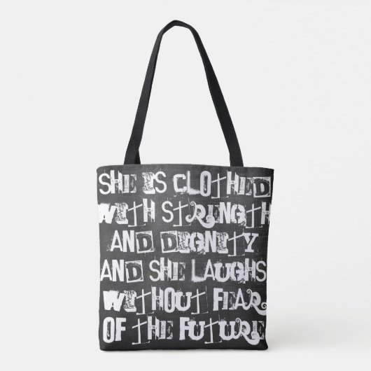 Rad Proverbs31-tas Tote Bag (Achterkant)