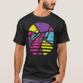 Rad Psychedelic Design I Love the 80's T-shirt (Voorkant)