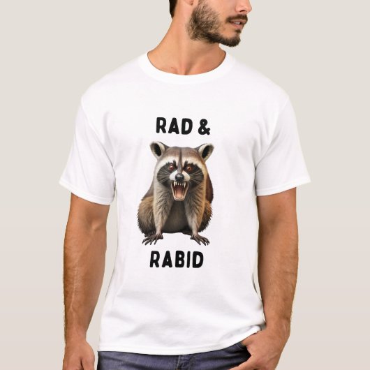 Rad & Rabid Raccoon T-Shirt (Voorkant)
