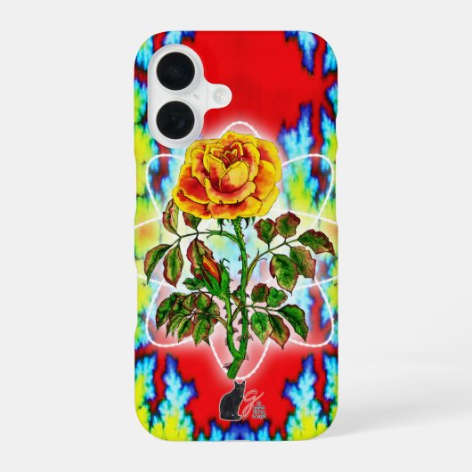Rad Rad Roos iPhone 16 Hoesje (Achterkant)