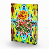 Rad Rad Roos Kleur Illustratie Acryl Blok (Rechts)