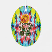 Rad Rad Roos Metalen Ornament (Voorkant links)