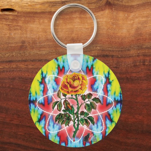 Rad Rad Roos Sleutelhanger (Achterkant)