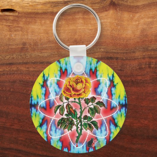 Rad Rad Roos Sleutelhanger (Voorkant)