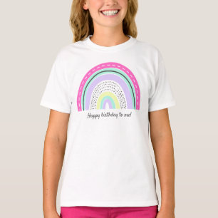 Rad Rainbow Girl's Birthday Schattige gecoördineer T-shirt