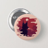 Rad Red Boots Ronde Button 5,7 Cm (Voorkant /achterkant)