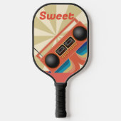 Rad Retro Boombox-radio Pickleball Paddle (Voorkant)