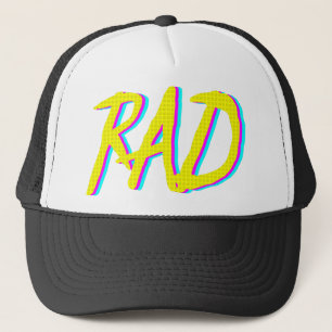 RAD Retro Neon grafische kaart Trucker Pet
