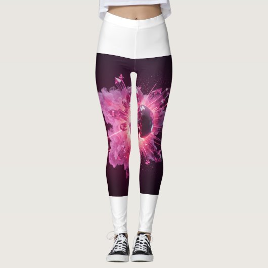 RAD Retro Schedel Sunset Leggings 💀🌅 (Voorkant)