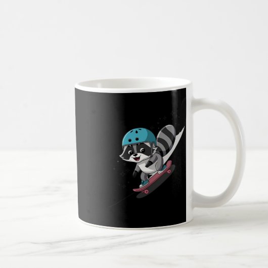 Rad Rocket Wasbeer Skateboarden Ster Koffiemok (Rechts)