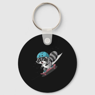 Rad Rocket Wasbeer Skateboarden Ster Sleutelhanger
