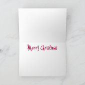 Rad Rod kerstkaart Feestdagen Kaart (Binnen)