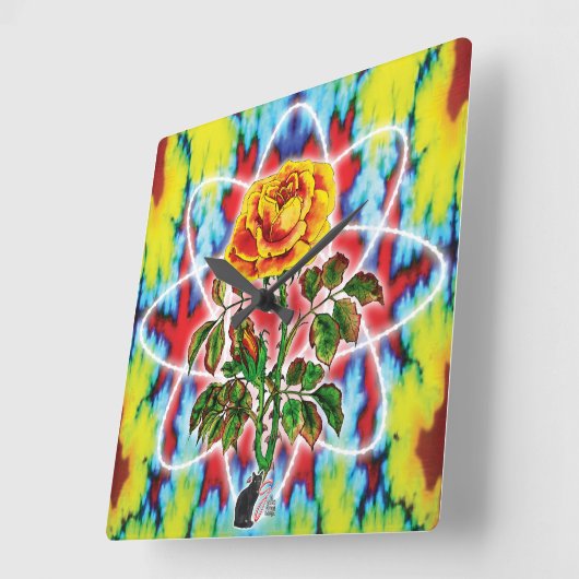 RAD Rozen wandklok (Hoek)