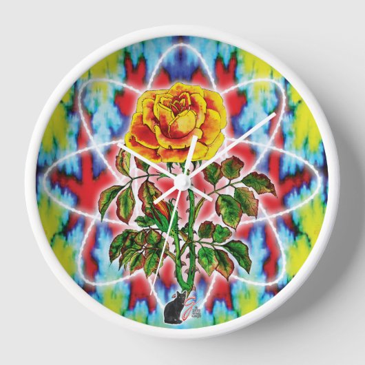 RAD Rozen wandklok (Voorkant)