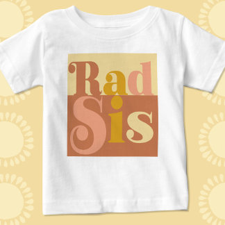 Rad Sis grote zus retro baby t-shirt