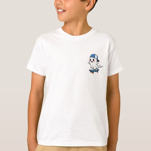 Rad Skater Geest Kinderen T-shirt (Voorkant)