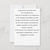 Rad Tech Bedankkaart (Achterkant)