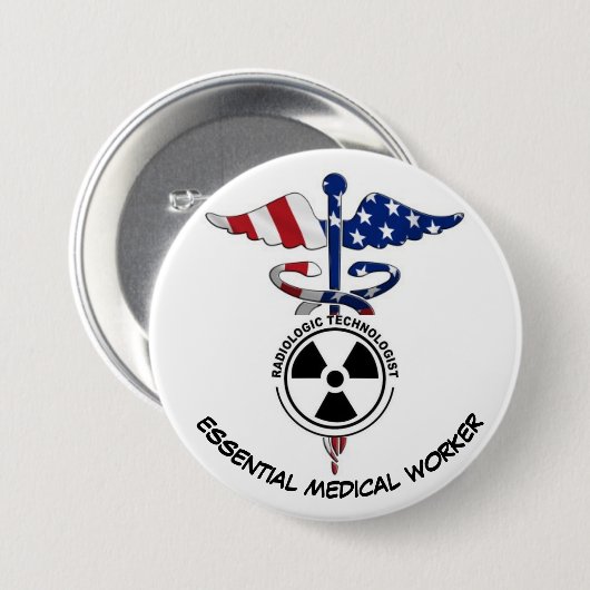 RAD TECH ESSENTIËLE BUTTON VOOR WERKNEMERS (Voorkant /achterkant)