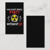 Rad Tech Humor Funny Xray Radiologist Visitekaartje (Voorkant / Achterkant)