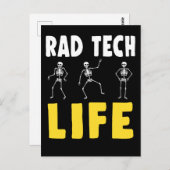 Rad Tech Humor Skeletons Xray Radiologie Briefkaart (Voorkant / Achterkant)