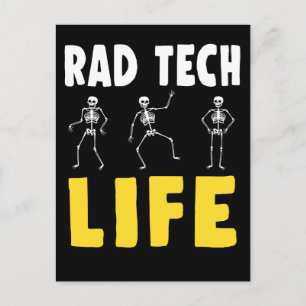 Rad Tech Humor Skeletons Xray Radiologie Briefkaart