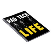 Rad Tech Humor Skeletons Xray Radiologie Notitieboek (Rechterzijde)