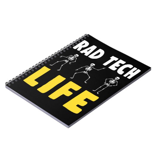 Rad Tech Humor Skeletons Xray Radiologie Notitieboek (Linkerzijde)