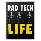 Rad Tech Humor Skeletons Xray Radiologie Notitieboek (Voorkant)