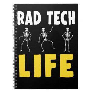 Rad Tech Humor Skeletons Xray Radiologie Notitieboek