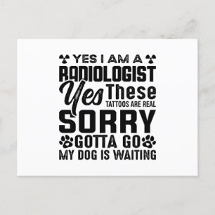 Rad Tech Ja, ik ben radioloog en radiologie Briefkaart