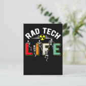 Rad Tech Life Skeletons Xray Funny Radiology Briefkaart (Staand voorkant)