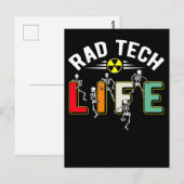 Rad Tech Life Skeletons Xray Funny Radiology Briefkaart (Voorkant / Achterkant)